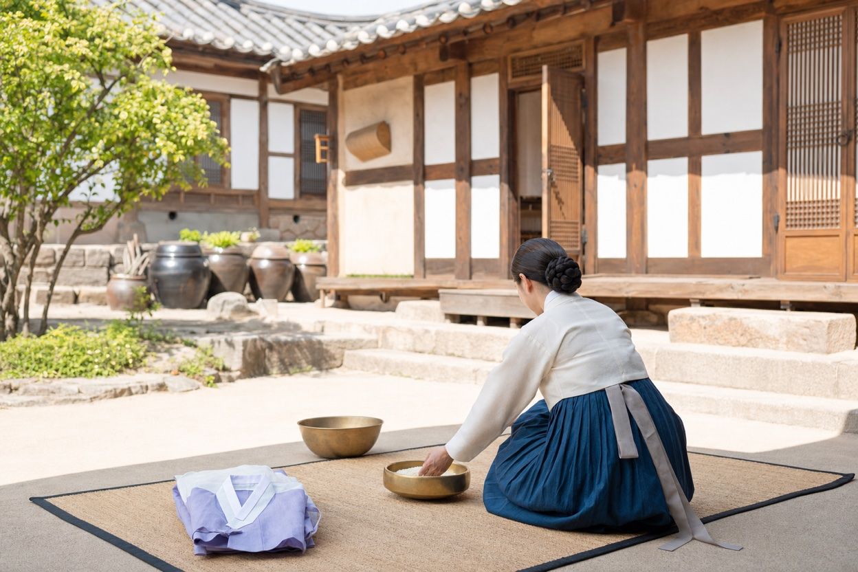 백중날의 하루 — 조상을 위한 자리와 쉬어가는 자리 · 본문 중간