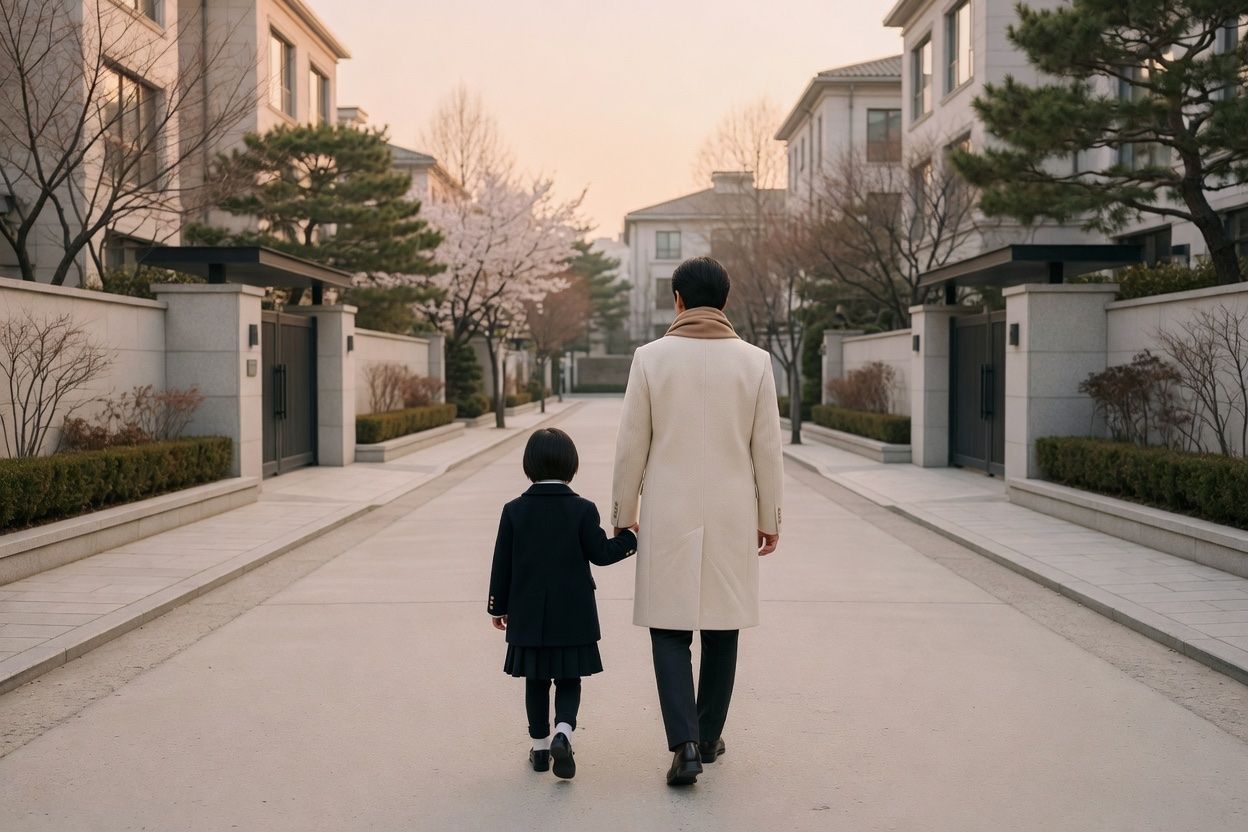 부모가 헤어진 뒤의 아이 · 본문 중간
