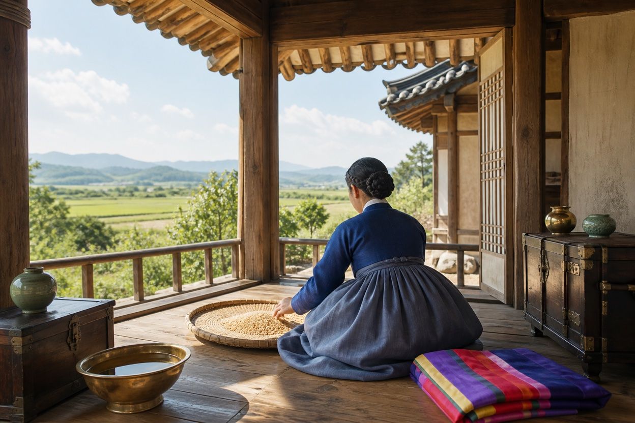 오늘 칠석 — 우물을 치던 새벽부터 재를 펴 놓던 저녁까지 · 본문 중간