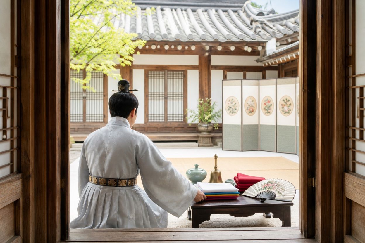 지정 굿을 준비하는 하루, 새벽부터 저녁까지 · 본문 중간