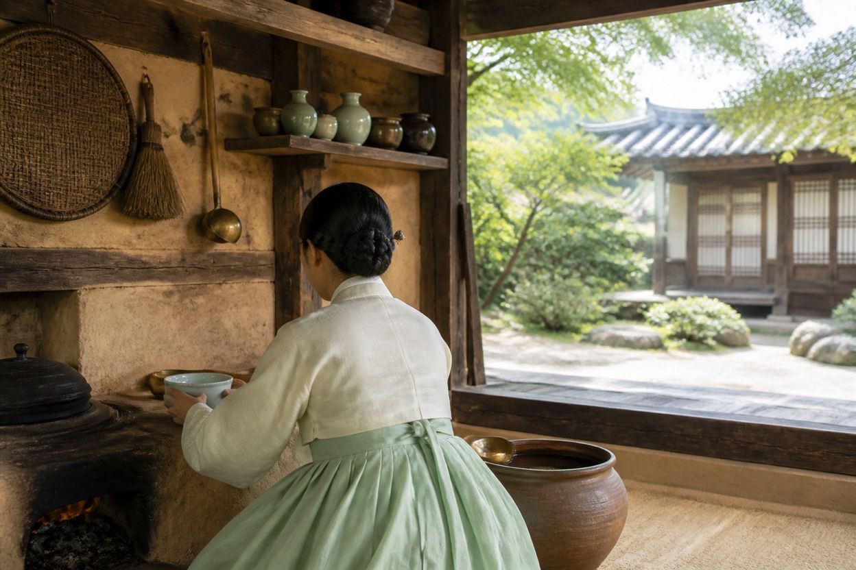 부뚜막 위 물 한 그릇 — 집의 하루가 열리던 자리 · 본문 중간