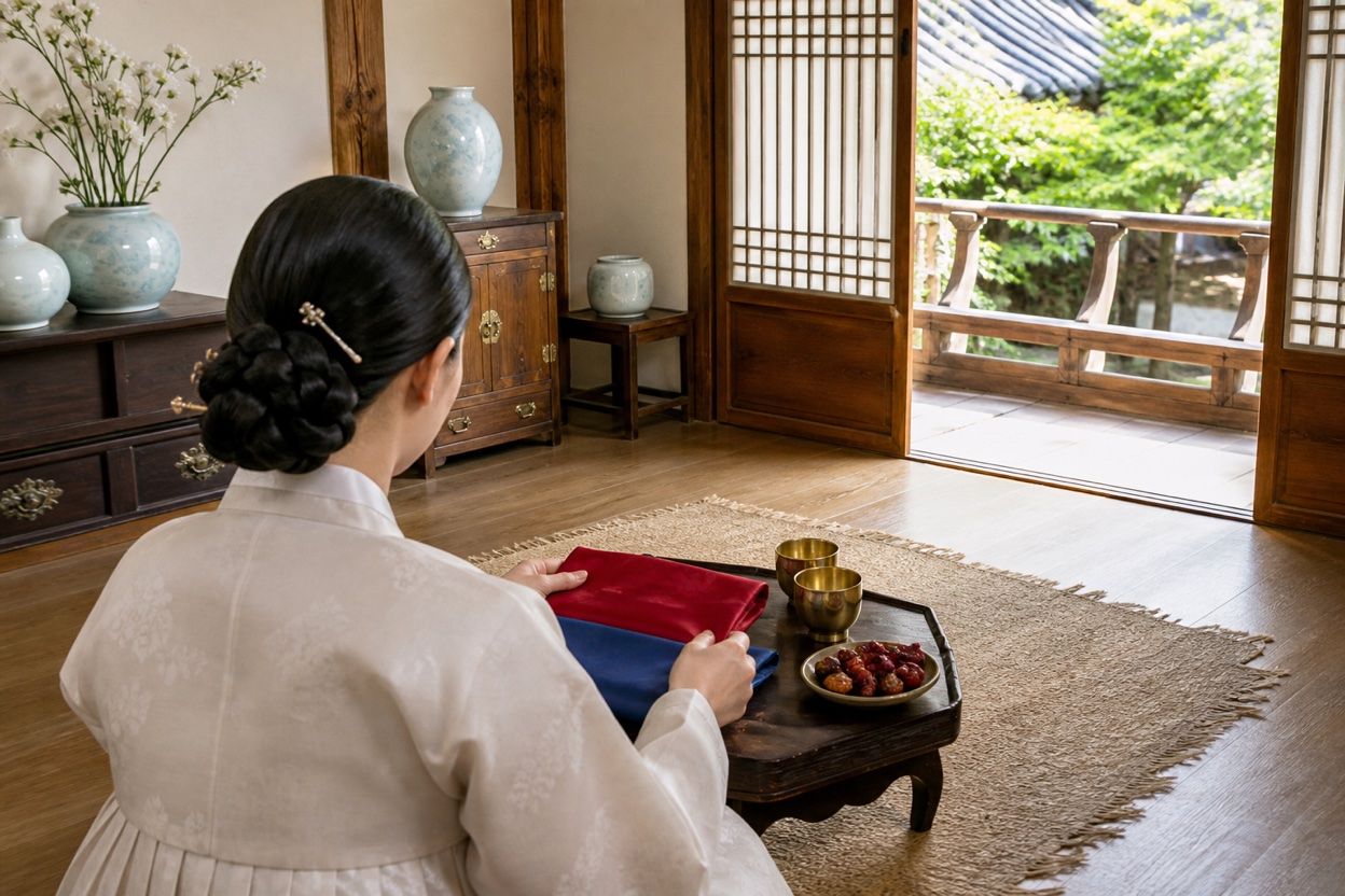 궁합을 보러 오는 자리는 대개 셋으로 나뉩니다 · 본문 중간